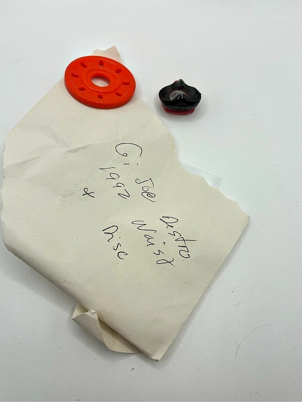Hasbro G.I. Joe Destro v3 Waist Disc and Accessory Orange & Black